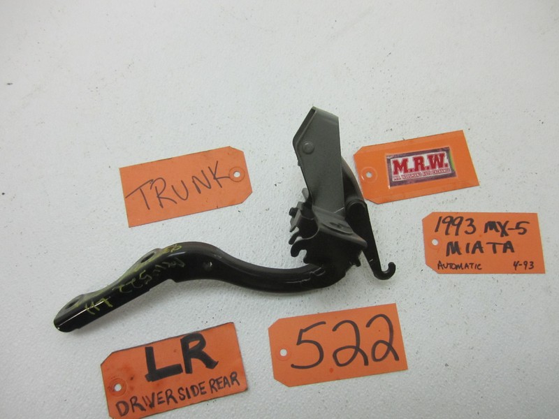 TRUNK HINGE BLACK DECK LID L LH LEFT DRIVER SIDE REAR BACK for 90-97 MAZDA MIATA