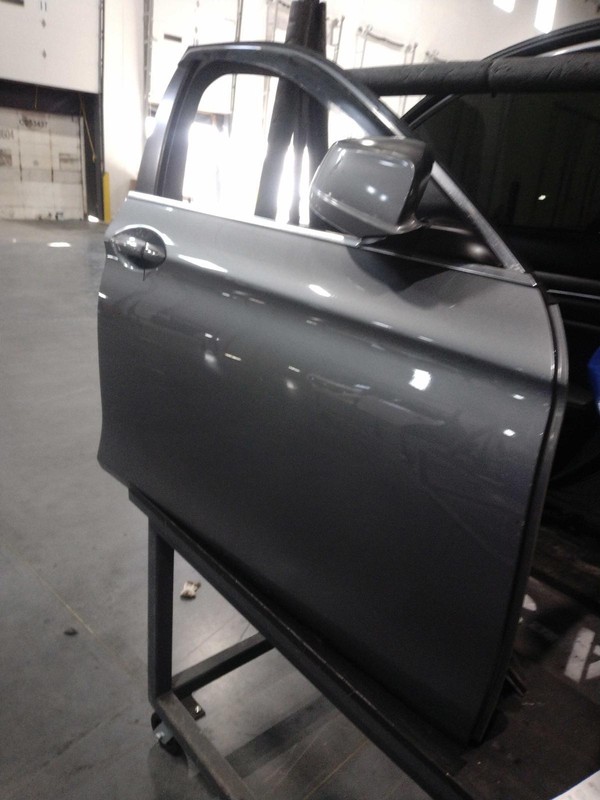 2013 BMW 528i Right Front Door Grey OEM Used Deep Scratches 122K Miles