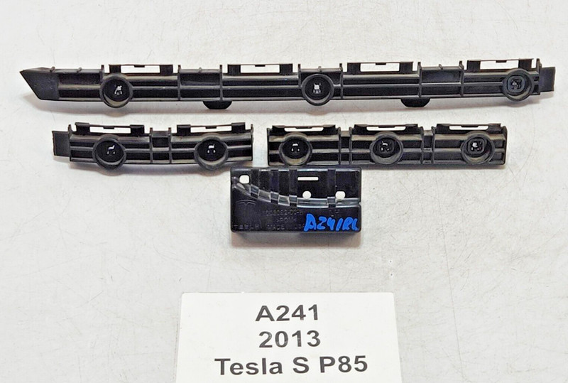 ✅ 12-16 OEM Tesla Model S Rear Left Driver Bumper Rocker Support Bracket SET