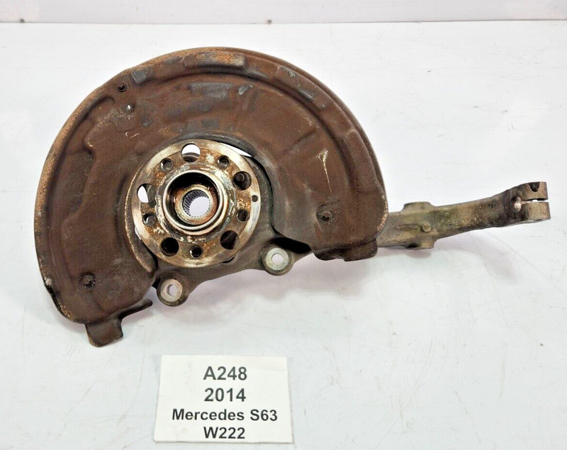 ✅ 14-20 OEM Mercedes W222 S63 AMG AWD Front Left Driver Knuckle Spindle Assembly