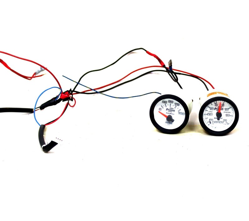 Auto Meter Phantom 2 Mechanical Oil Pressure & Boost Gauges USED 7527 7507