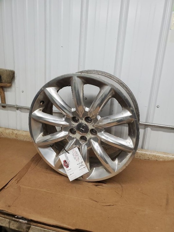Wheel 20x8-1/2 Aluminum 10 Funnel Spokes Polished Fits 10 MKT 295746