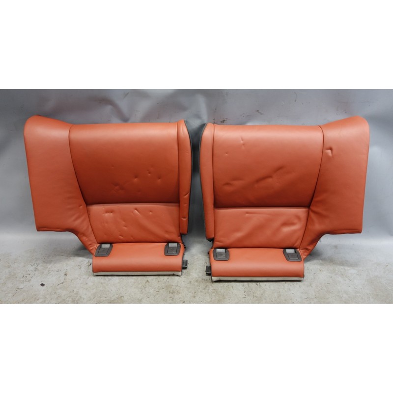 Damaged 2008-2013 BMW E92 M3 Rear Seat Bottom Bench Pads Fox Red Leather OEM
