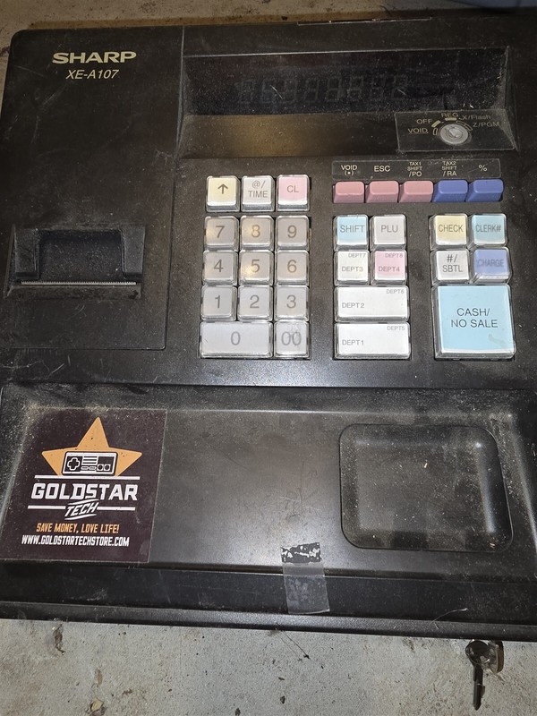 Sharp XE-A107 Cash Register with keys *FREE SHIPPING*