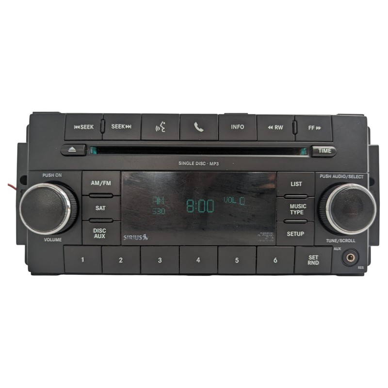 OEM 2007-14 Chrysler Dodge Jeep Radio AM/FM CD Player Aux Input Single Disc