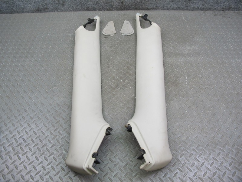 07-10 BENTLEY CONTINENTAL GTC FRONT INTERIOR A PILLAR TRIM PANEL SET OF 2