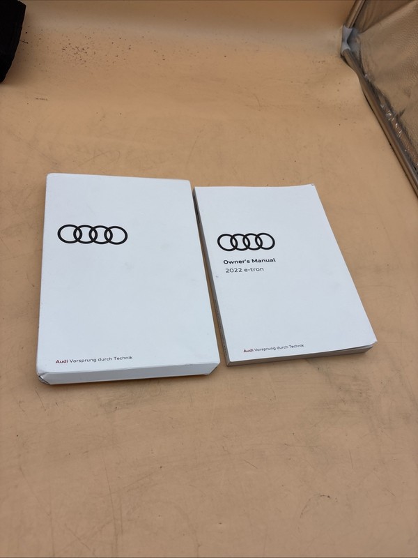 2022 Audi e-Tron Owners Manual Free Shipping And Cover Included