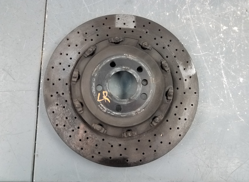 2015 16 17 McLaren 650S Spider Brembo Left Rear Carbon Ceramic Rotor #3936 H7