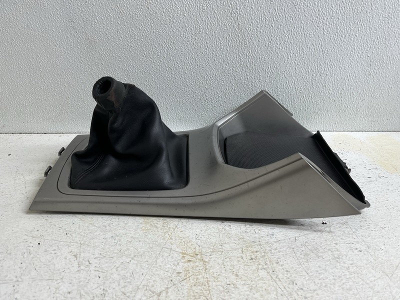 2008-2014 Subaru Impreza Shifter Bezel Cover Leather Boot Silver Panel Shift Oem