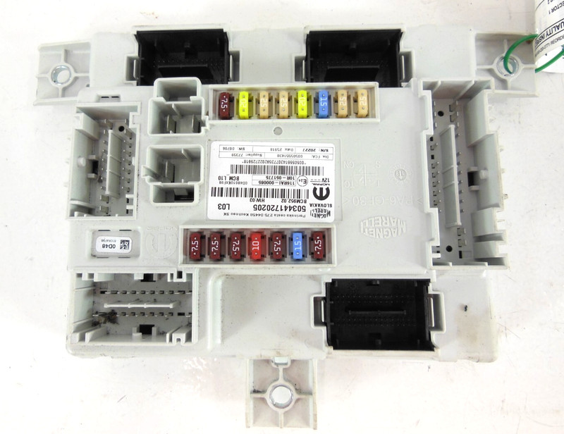 2019 19 Alfa Romeo Giulia Cabin Relay Fuse Box Front Dash OEM 503441720205