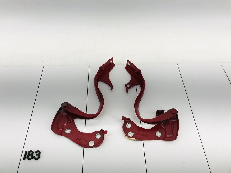12-19 FIAT 500 FRONT RIGHT & LEFT SIDE HOOD BONNET HINGE SUPPORT ROSSO RED OEM