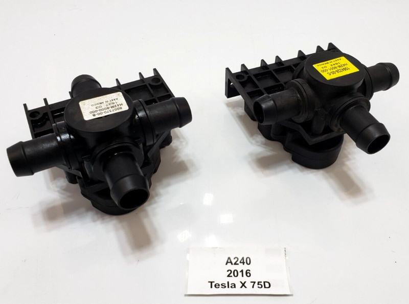 ✅ 2016-2020 OEM Tesla Model X Coolant Pump Water 3 And 4 Way Actuator Valve SET