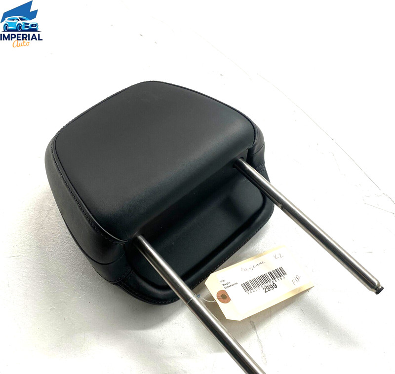 PORSCHE CAYENNE Front Right Passenger Seat Back Headrest Black 2011-2018 OEM