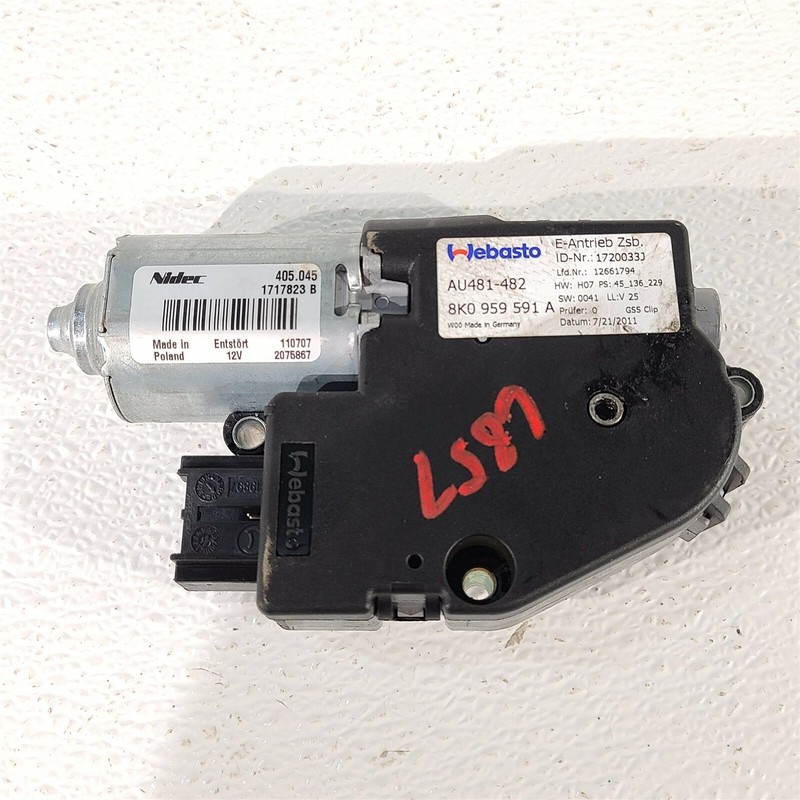2012 Audi S4 Quattro Sunroof Motor Sun Roof AA6857