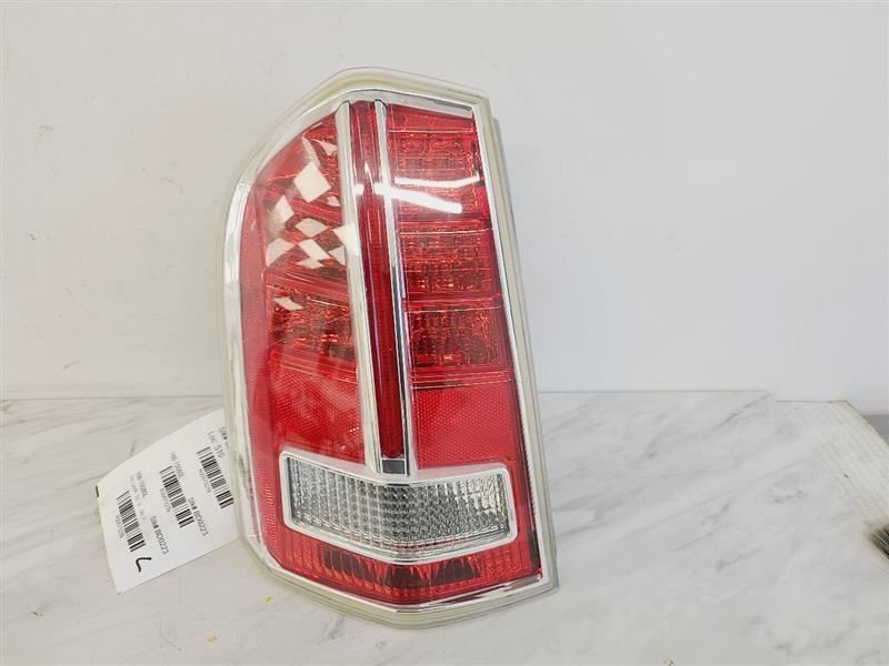 Driver Tail Light Without Smoked Lens Chrome Trim Fits 13-14 300 573239