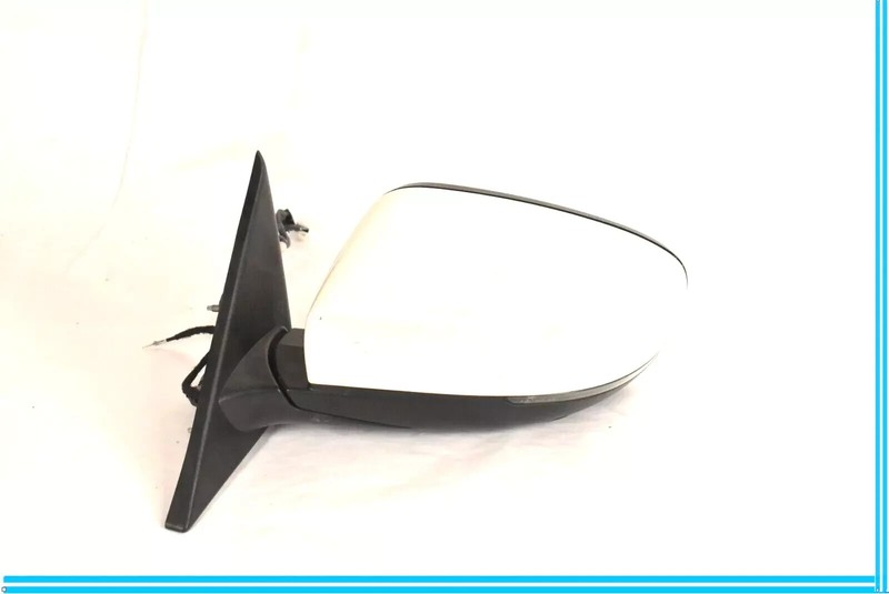14-17 Maserati Ghibli Front Left Driver Side Rear View Door Mirror White OEM