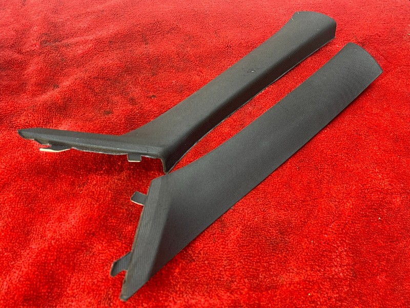 12-16 BMW F30 3-Series Left & Right A Pillar Trim Panel Cover Black Set OEM ✅
