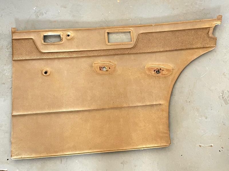 1975 Mercedes Benz W115 240D Rear Right Side Interior Door Panel Card Brown W