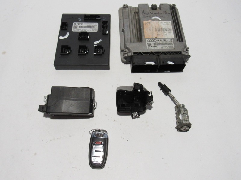 Audi RS7 C7 2016 4.0L AWD Engine Body Module Key Keyless Cylinder Set 12-18 ;#2