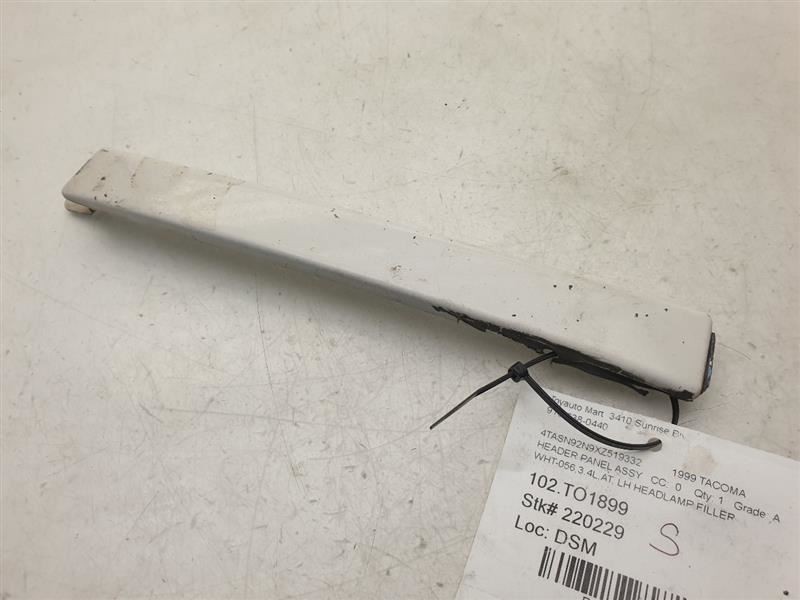 1999 TOYOTA TACOMA PRERUNNER DRIVER SIDE HEADLIGHT FILLER TRIM MOLDING