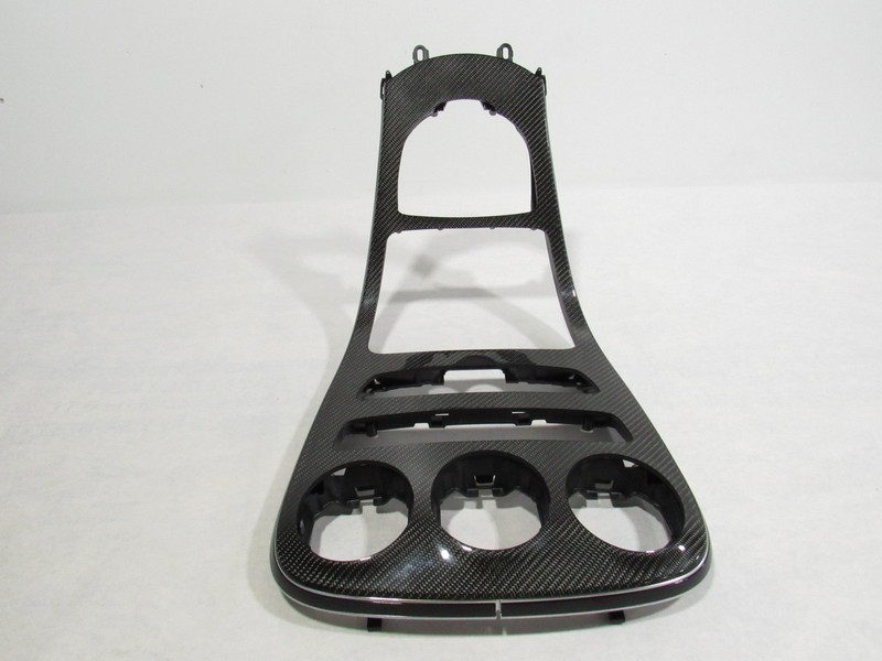 18-21 Mercedes C63 S W205 2020 Front Center Console Cover Trim Panel Carbon ;:O