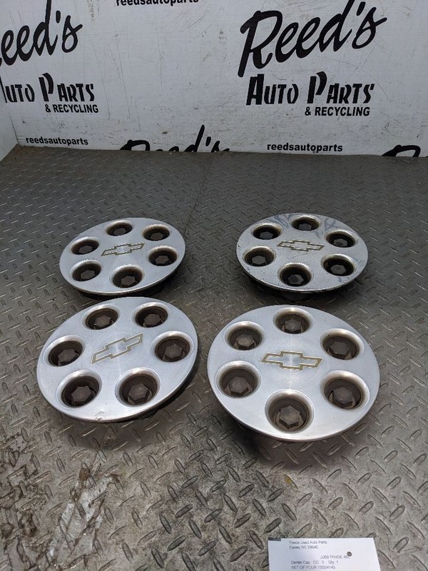 15004143 00 to 06 Chevy Tahoe Silverado Set 4 Wheel Center Hubcap Hub Ca 1165607