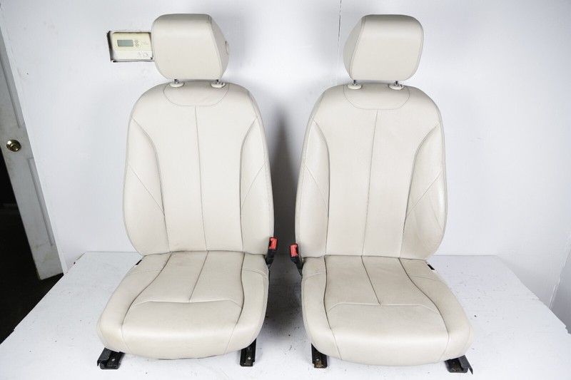 12-18 BMW 3/4 Series F30 F36 Front LEFT & RIGHT Seats OYSTER LEATHER Heated OEM