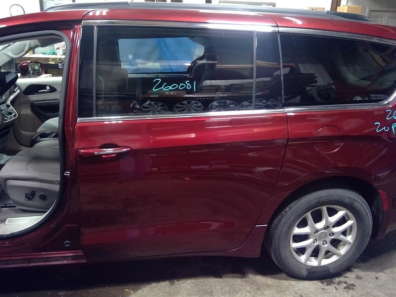 Driver Rear Side Door Movable Tempered Glass Fits 17-25 PACIFICA 1760721