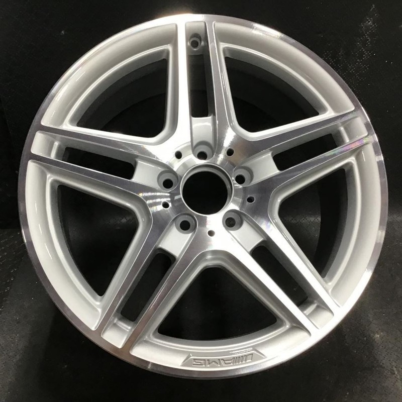 2008-2015 Mercedes C300 C350 AMG 85058 Wheel 18x8 Rim Silver Machined 2044014102