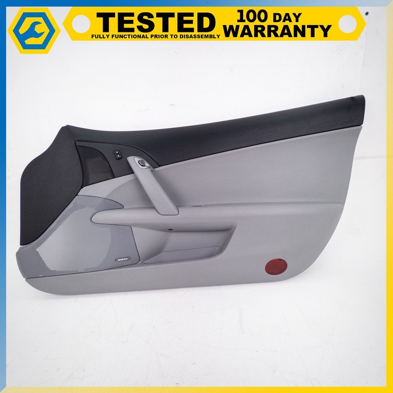 05-13 CHEVROLET CORVETTE C6 FRONT RIGHT SIDE INTERIOR DOOR PANEL GRAY OEM