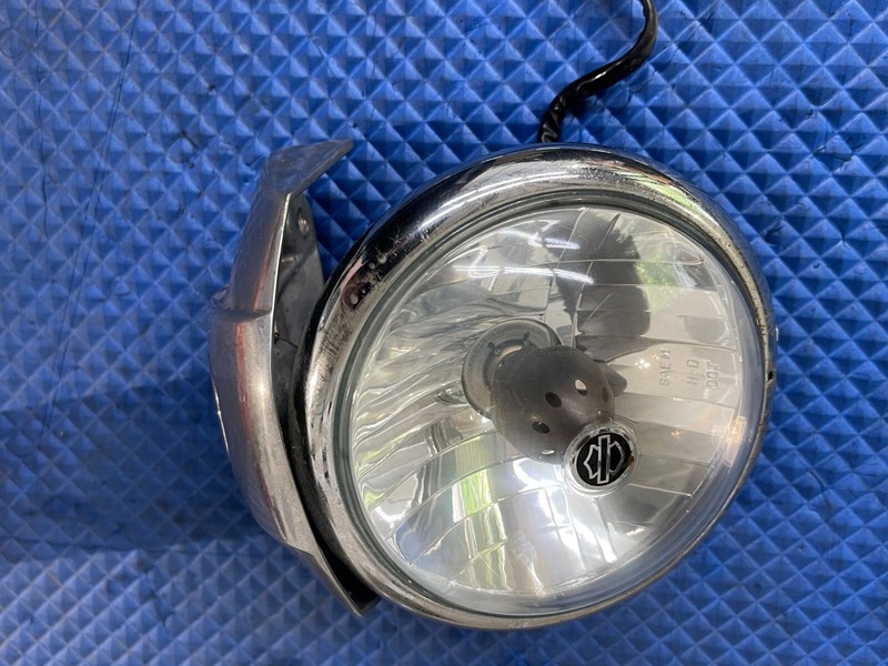 07-19 HARLEY SPORSTER IRON 883 1200 HEAD LIGHT HEADLIGHT LAMP BLACK