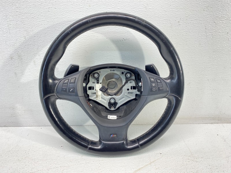 07-14 BMW E70 E71 X5 X6 M Sport Leather Steering Wheel w/ Paddles Heated OEM✅