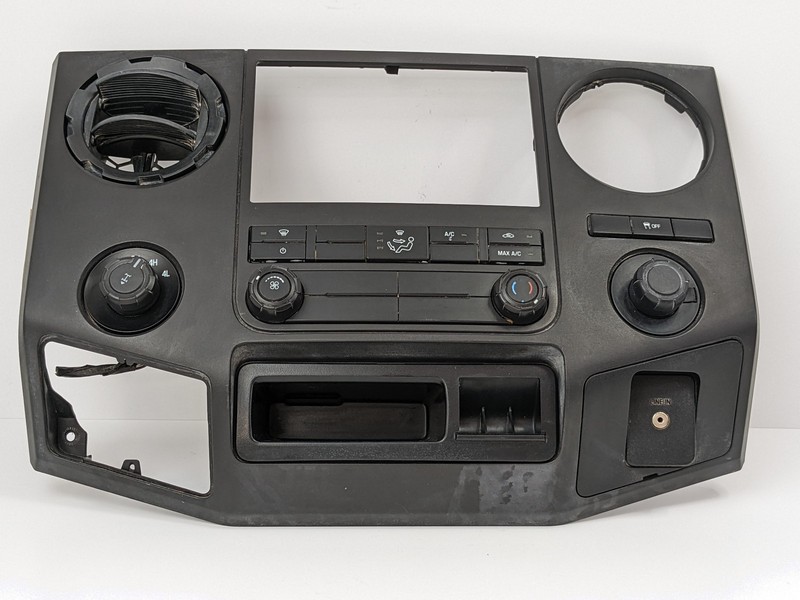 2013-2016 FORD F250 F350 Dashboard Radio Climate Control Trim Cover Panel OEM