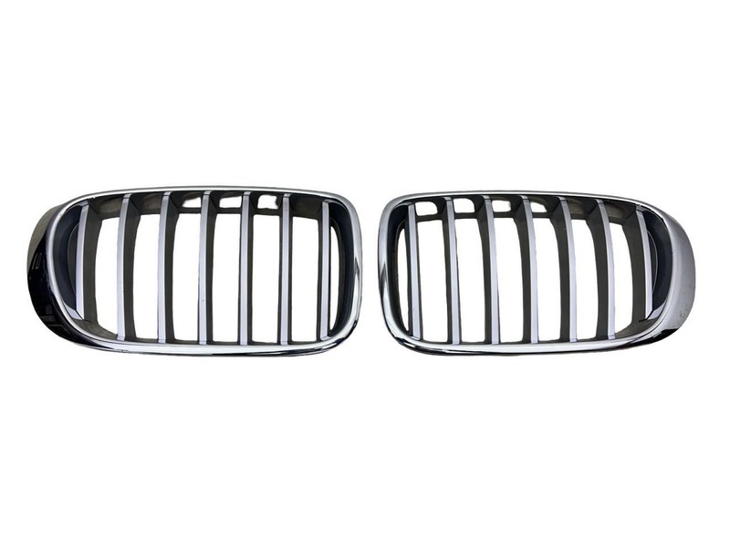2015-2017 BMW X3 Upper Left And Right Grille Chrome