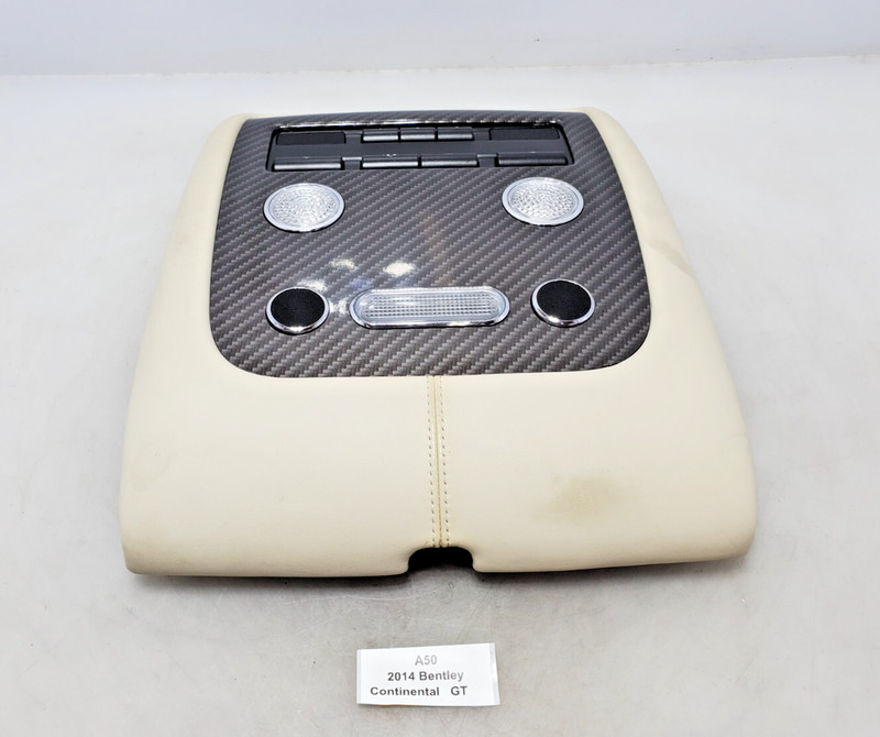 ✅ 12-17 OEM Bentley Continental GT Front Overhead Console Dome Light Carbon