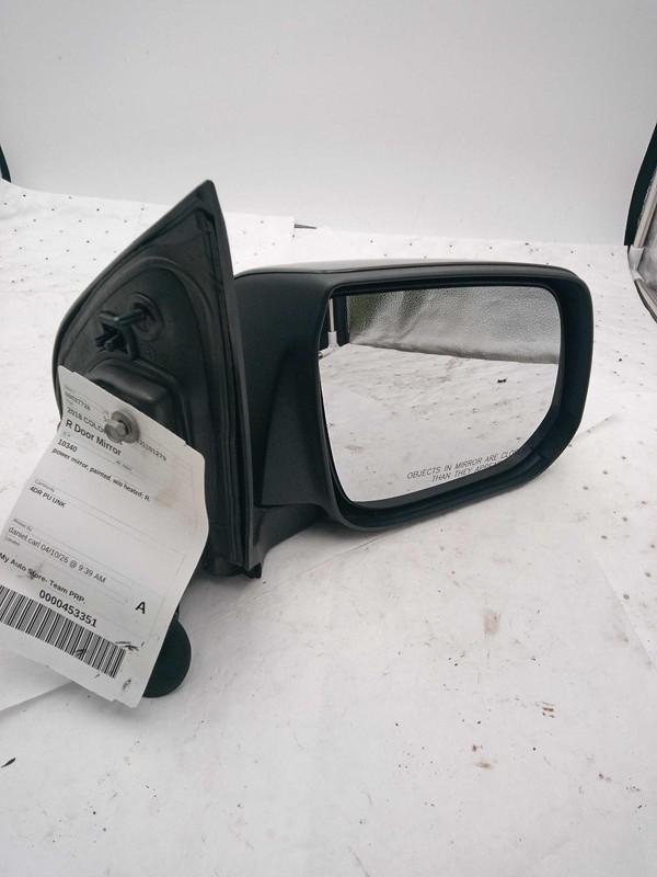 2018 Chevrolet Colorado Right Door Mirror Assembly Black Used 642545 118K Miles