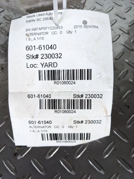 Alternator Fits 13-19 SENTRA 1080024
