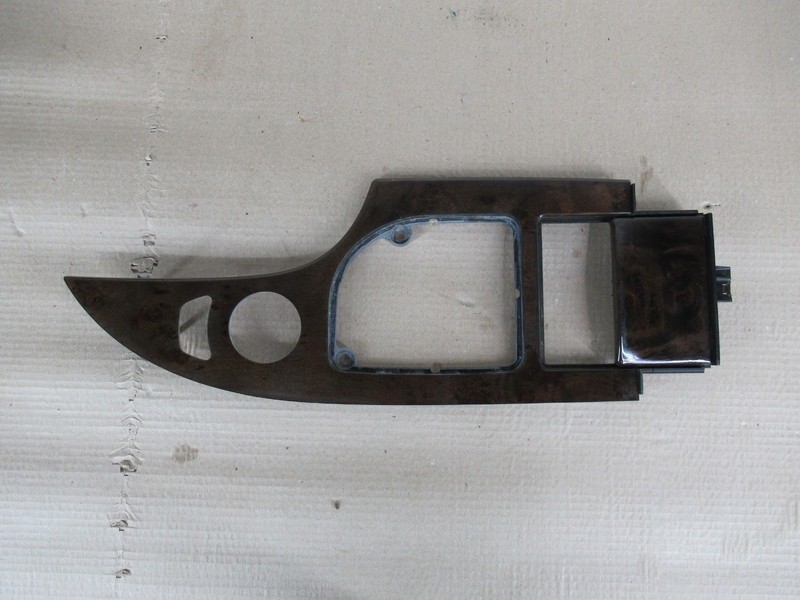 BMW 2004-2010 E60 E61 550i Front Center Console Wood Trim Cover Brown Poplar OEM