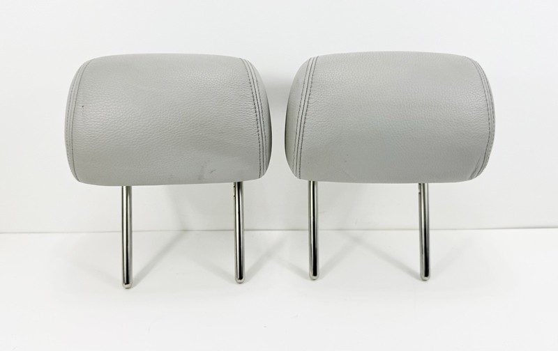 2012-2015 Jaguar XF Rear 2nd Row Headrests Set Pair Left & Right Gray OEM