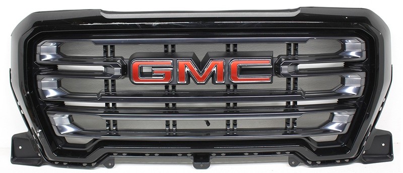 OEM Grille For GMC Sierra 1500 AT4 Black (GBA) 84845835 Deep Scratches