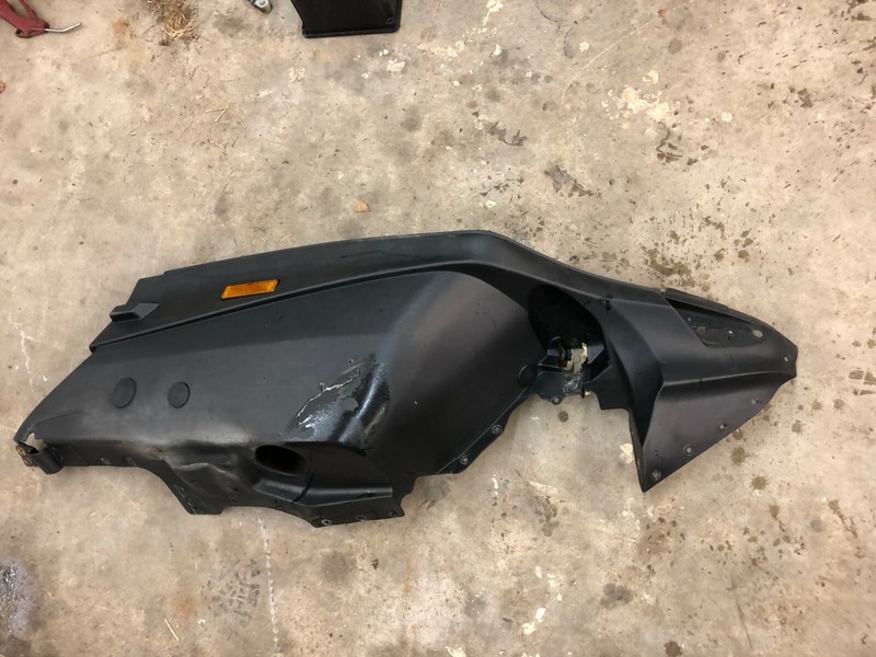 Yamaha Snowmobile Vmax 500 600 700sx RH frame under bellypan 8CR-2196E-00-00