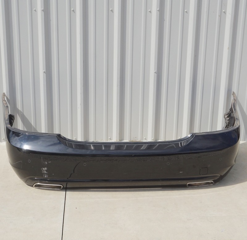 10-13 Mercedes W221 S400 S550 Rear Bumper Cover Assembly Black OEM