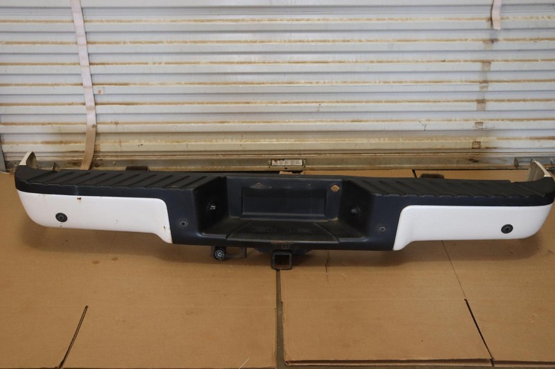 2009-2014 FORD F150 REAR BUMPER STYLSIDE HEAVY DUTY PACK W/ PARKING SENSORS OEM