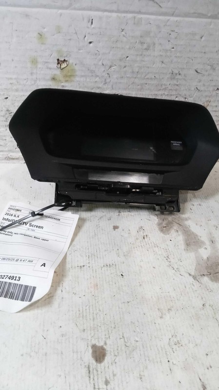 2016 Acura ILX Infotainment Display OEM Black 112k Miles NJ25-20995-510716