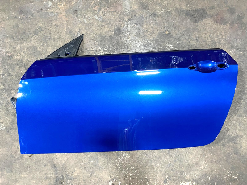 08-13 BMW M3 E92 COUPE FRONT LEFT DOOR PANEL SHELL LEMANS BLUE OEM #A0.58