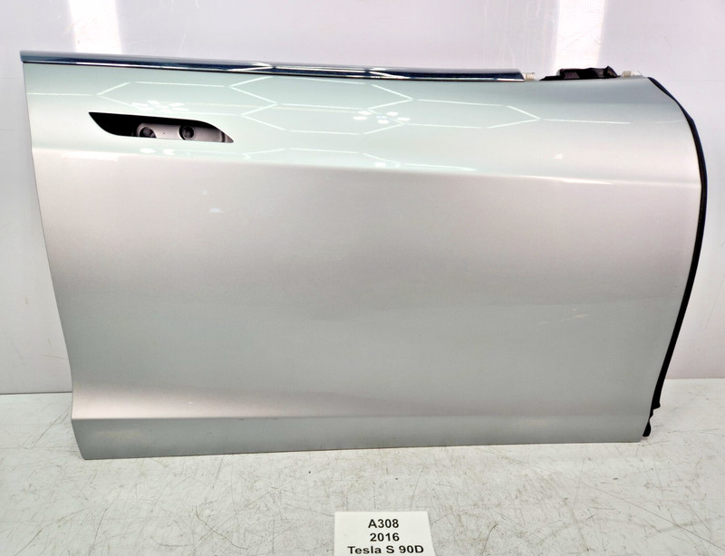 ✅ 16-20 OEM Tesla Model S Front Right Passenger Door Shell Panel Silver PMSS*