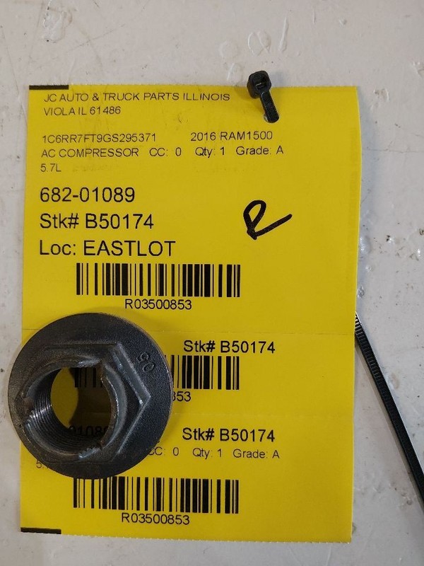 AC Compressor Classic Style 5 Lug Wheel Fits 14-23 DODGE 1500 PICKUP 3500853