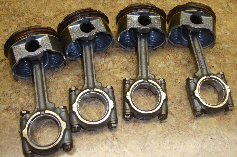 4- 2002 Honda CBR600F4 CBR 600 F4 CBR600 Engine Pistons Connecting Rods Motor 02