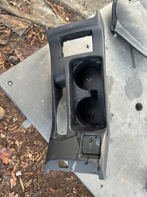 08-15 LANCER EVOLUTION EVO RALLIART FLOOR CENTER CONSOLE CUP HOLDER