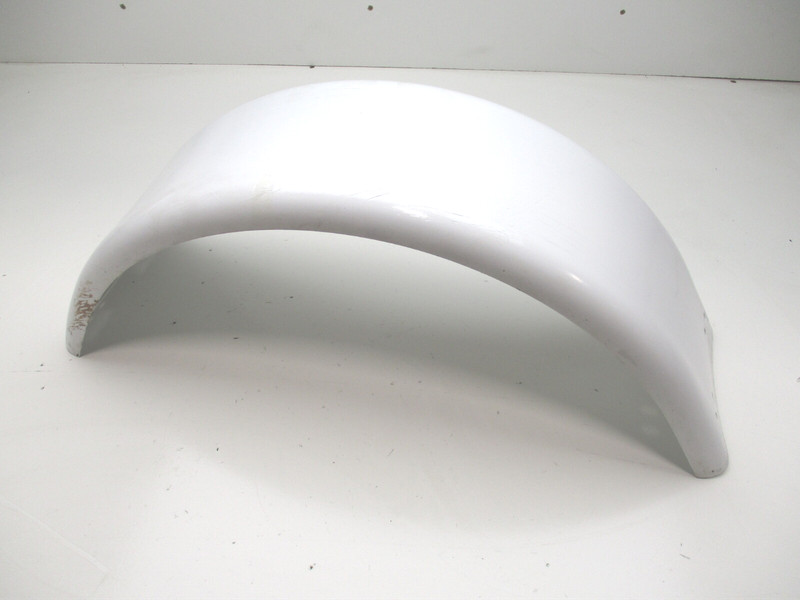 Boat Trailer Fender White Painted Steel 26 1/4" L x 8 1/4" W x 9 1/2 H"